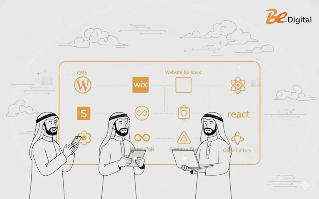 من البرامج التي يمكن من خلالها إنشاء المواقع الإلك